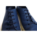 Gucci Shoes Sneakers Low Cut Men Leather Blue Mirosoft — view 5