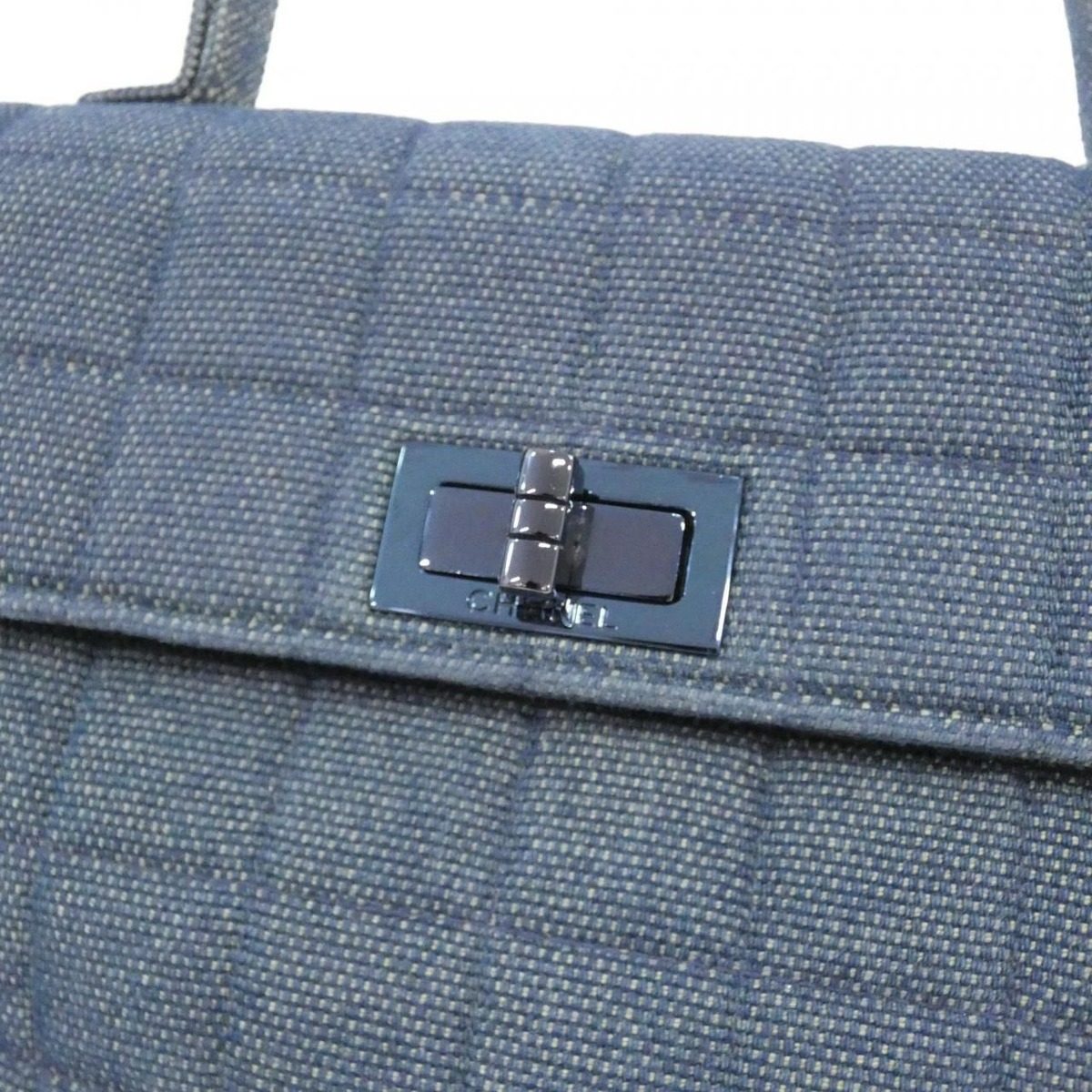 Chanel Vintage Bag Handbag Blue — view 4