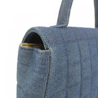 Chanel Vintage Bag Handbag Blue — view 6