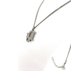Christian Dior Long Necklace Silver Light Blue — view 4