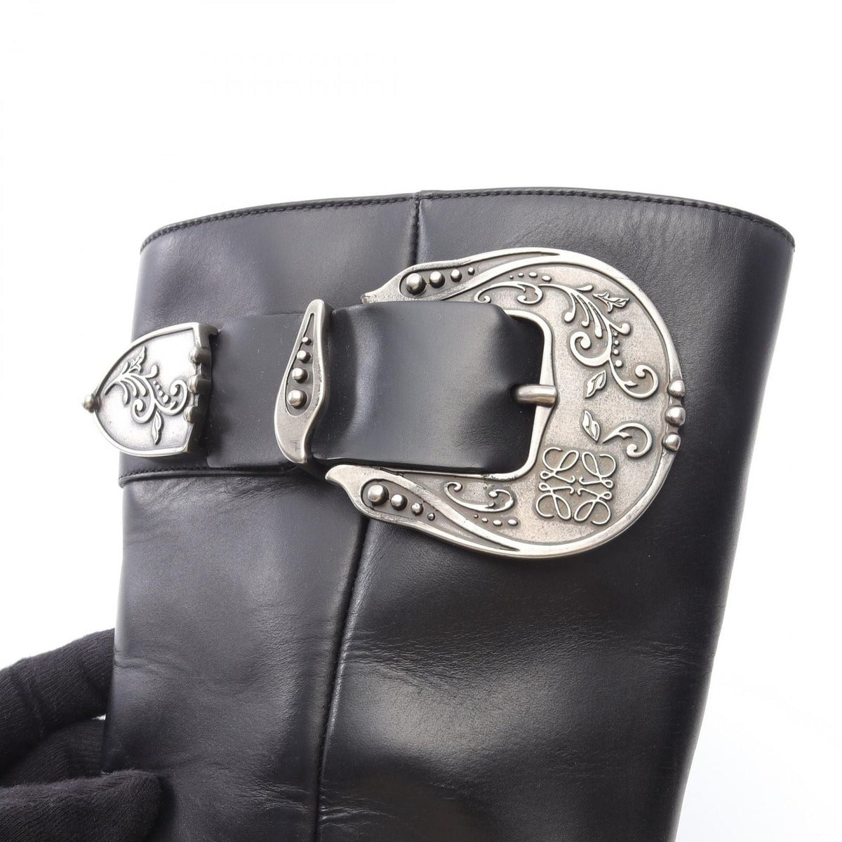 Loewe Boots Anagram Leather — view 9