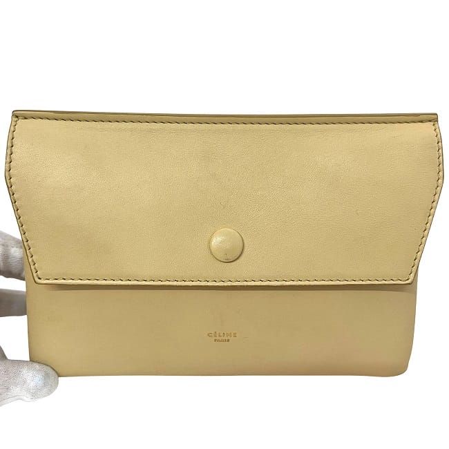 Celine Pouch Beige Small Bag Leather Hook — view 8