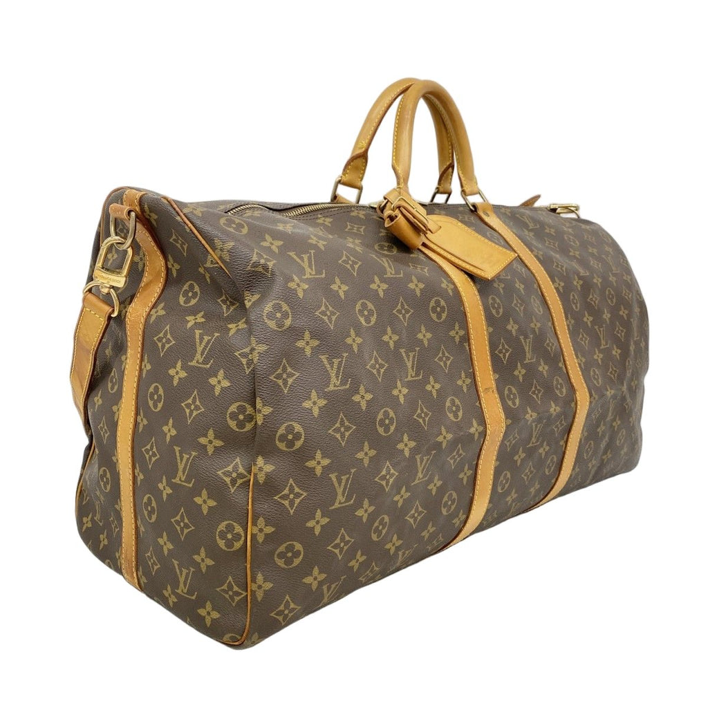 Louis Vuitton Boston Bag Monogram Keepall Bandouliere 60 Brown — view 2