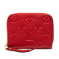 Louis Vuitton Monogram Empreinte Zippy Coin Purse Case Sleeves Red