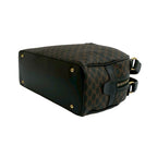 Celine Vintage Macadam Blason Triomphe Pattern Leather Handbag Mini Boston Bag — view 9