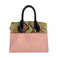 Louis Vuitton City Steamer 2-Way Leather Pink Black Handbag Gold