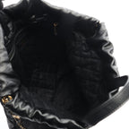 Chanel Backpack 22 Large Black Leather — view 3