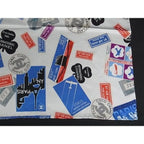 Chanel CC Logo Air Line Silk Scarf Shawl White Multicolor — view 4