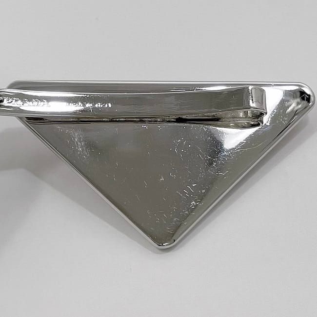 Prada Hairpin Red Silver 1 If051 Metal — view 7