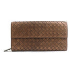 Bottega Veneta Long Wallet Intrecciato