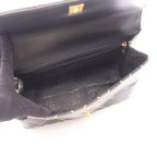 Chanel Handbag Wild Stitch Top Handle Black Leather — view 3