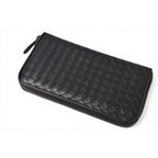 Bottega Veneta Wallet Zip Around Intrecciato Black — view 3