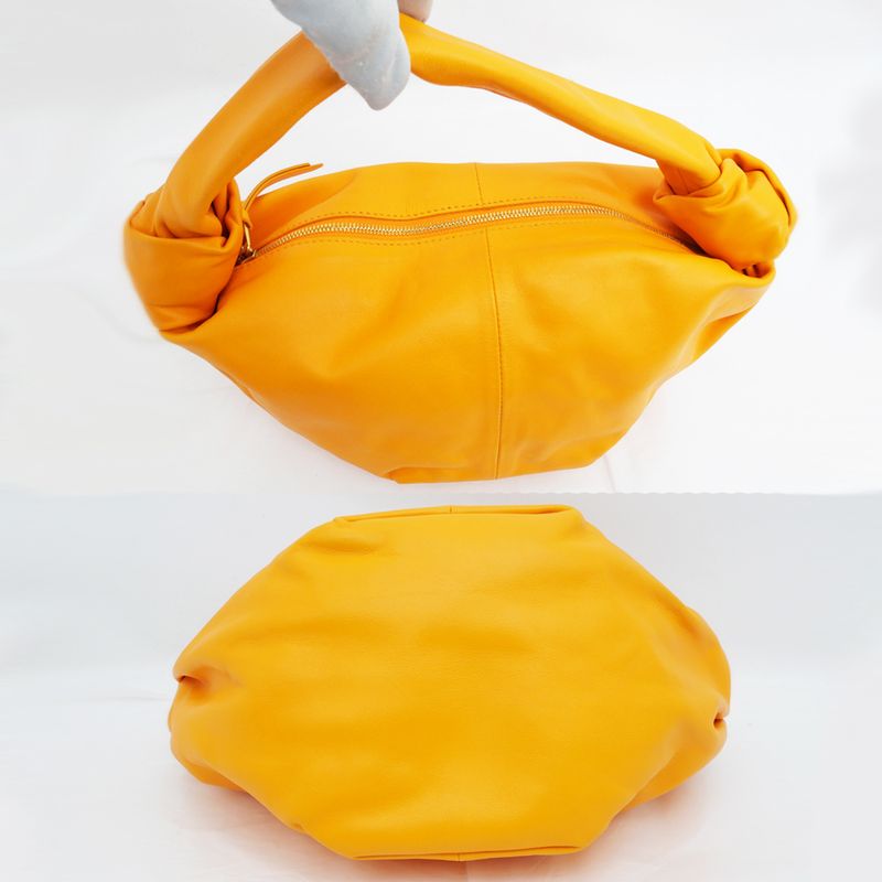 Bottega Veneta Double Knot Mini Handbag Orange Cuff — view 5