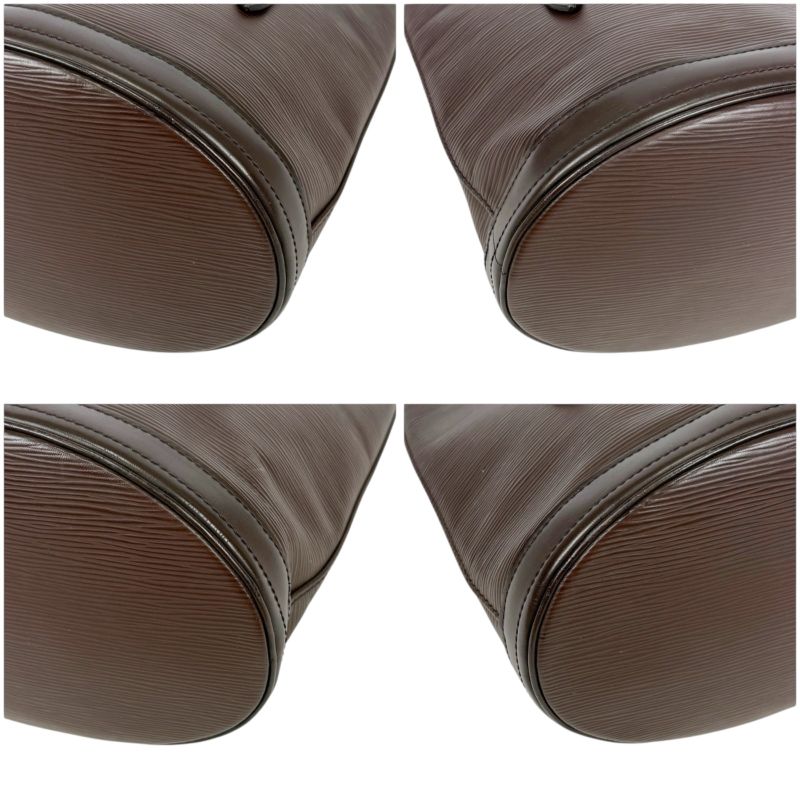 Louis Vuitton Bucket PM Bag Marais Epi Leather Brown — view 6
