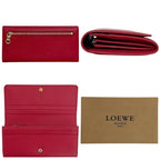 Loewe Foldable Long Wallet Continental Red Anagram — view 4
