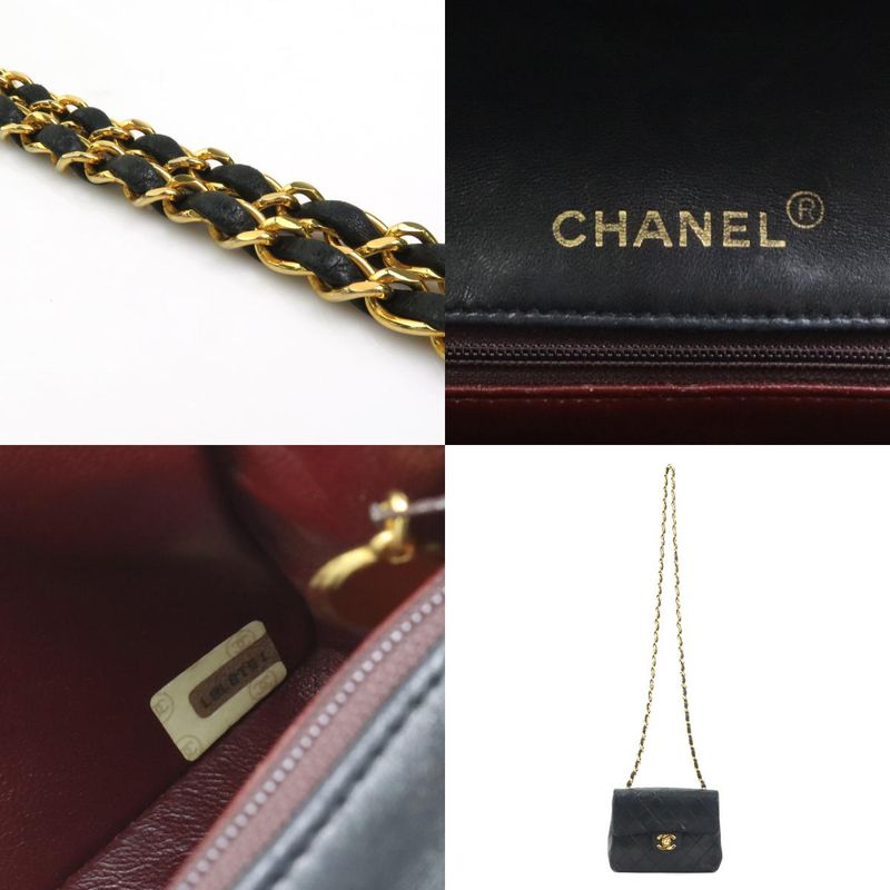 Chanel Shoulder Lambskin Black Bag — view 9