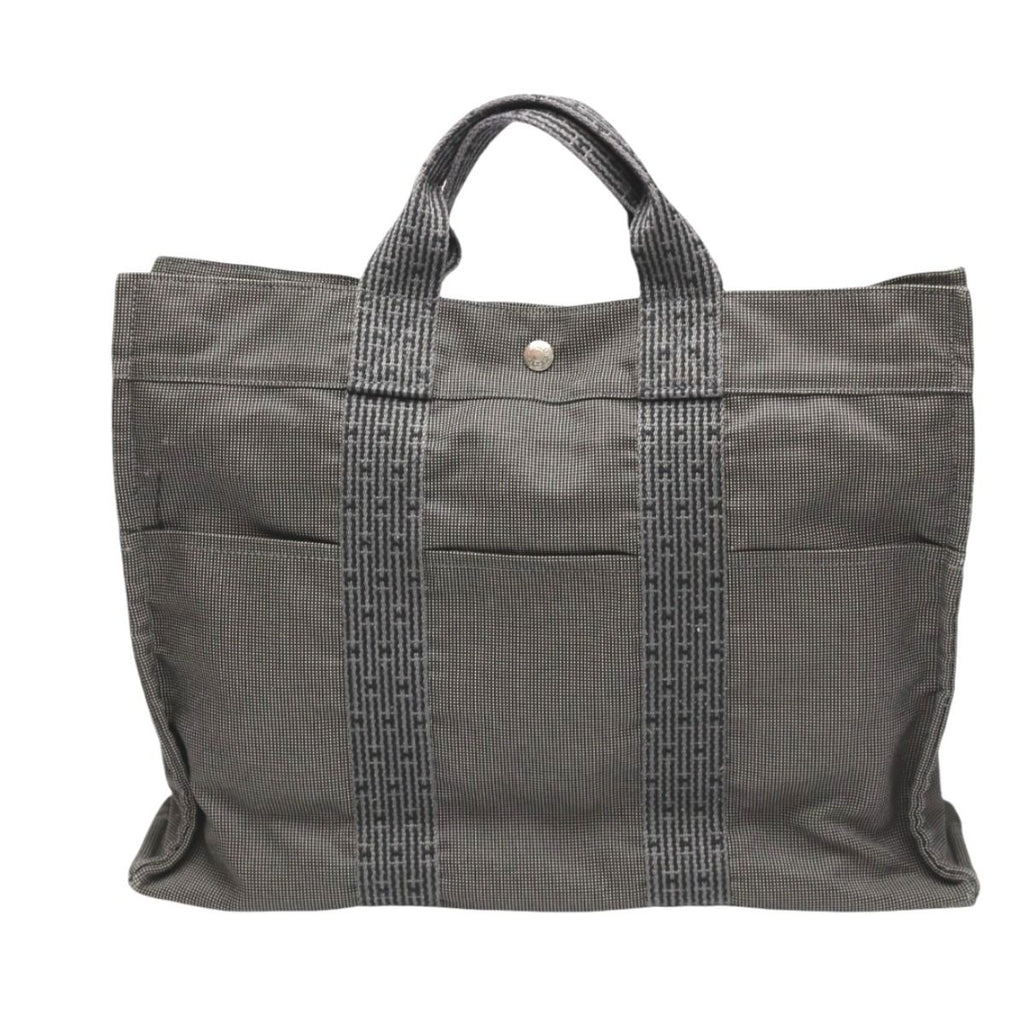 Hermes Yale Line Tote MM Canvas Bag Gray — view 2