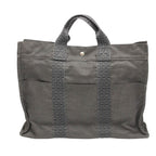 Hermes Yale Line Tote MM Canvas Bag Gray — view 2