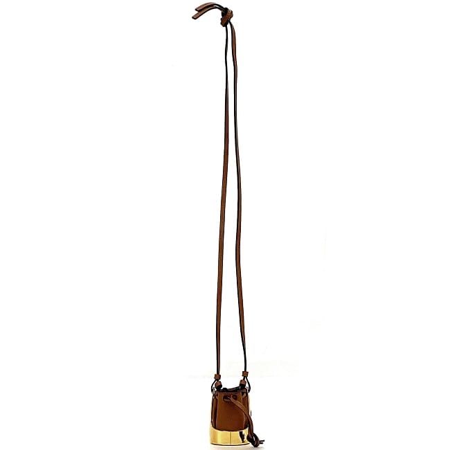 Loewe Necklace Balloon Bag Brown Gold — view 4