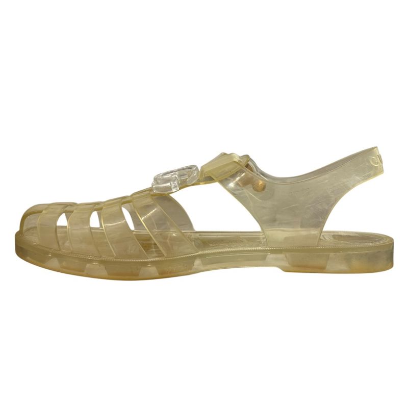 Gucci GG Marmont Rubber Sandals Size 36 Clear — view 3