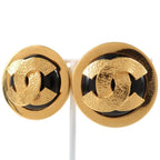 Chanel Coco Mark Gold Plated Black 49.8 g Earrings — view 5