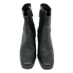 Hermes Flats 60 Black 38 Short Boots Leather Shoes Apparel — view 5