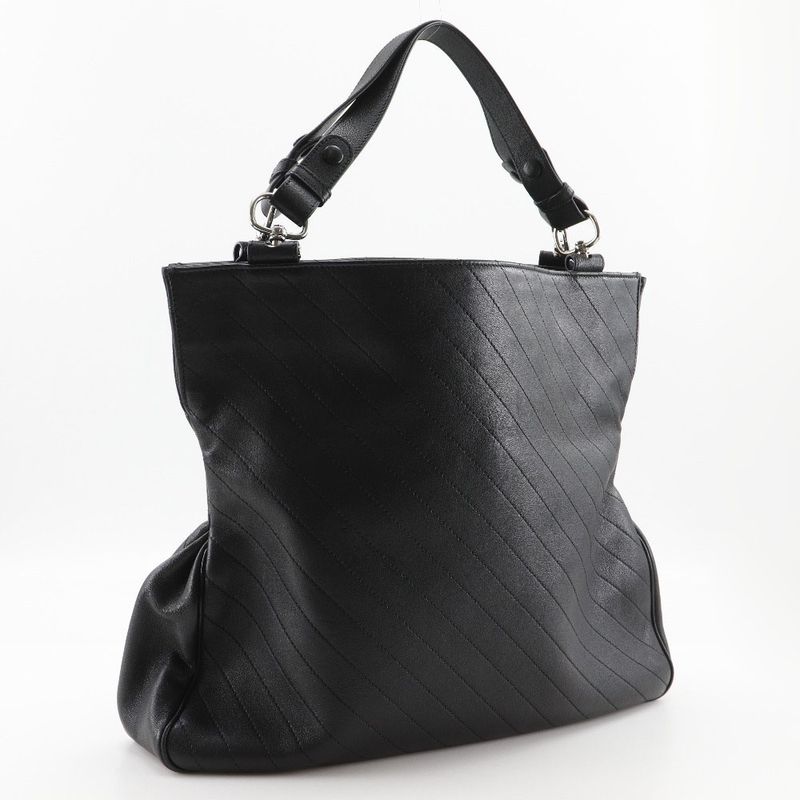 Gucci GG Blondi Calf Black Tote Bag — view 3