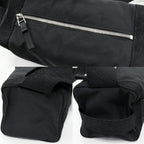Bottega Veneta Shoulder Bag Body Voyager Belt Polyester Black — view 6