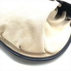 Hermes Toile Canvas Shoulder Bag Navy — view 5