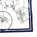 Hermes Gavroche 45 Scarf Voitures En Equilibre Silk Daisuke Nomura — view 5