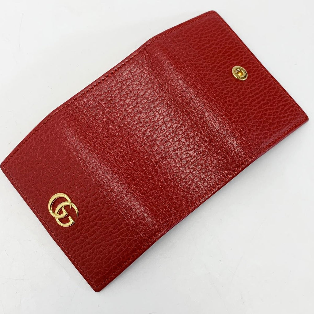 Gucci Petitmarmont Leather Red Key Case Holder — view 5