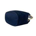 Prada Triangle Logo Plate Hardware Nylon Leather Shoulder Bag Tote
