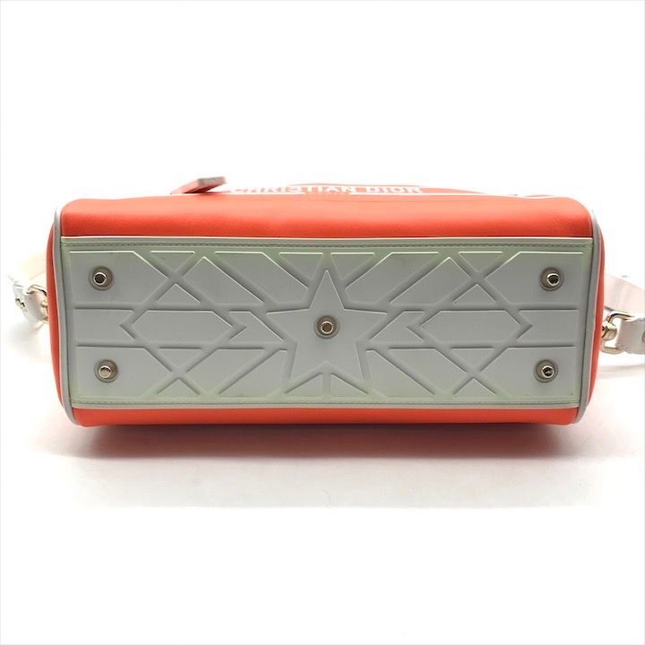 Dior Bow Ring Mini 2-Way Bag Orange — view 5