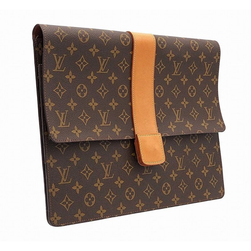 Louis Vuitton Poche Diplomat Homme Monogram Canvas Bag Clutch Document Case — view 3