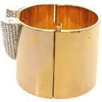 Louis Vuitton Escential V GP Rhinestone Gold Bangle 1002 — view 6