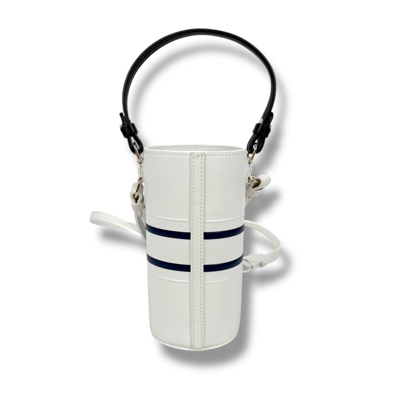 Christian Dior Bottle Holder 2-Way Mini Shoulder Bag Navy White — view 5