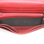 Gucci Long Wallet Double G Continental Red — view 7