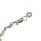 Hermes Col H Metal Leather Silver Gray Necklace Pendant 1333 — view 6