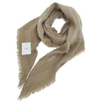 Christian Dior Item 2020 100% Cotton Logo Embroidery Shawl Long Scarf — view 3
