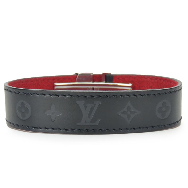 Louis Vuitton Bangle Bracelet Vuguetlac Monogram Calf Metal Noir Black — view 3