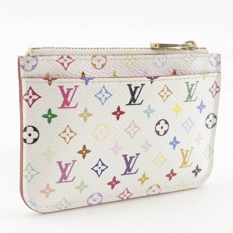 Louis Vuitton Pochette Cles Monogram Multicolor White Ca4019 Coin — view 3