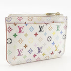 Louis Vuitton Pochette Cles Monogram Multicolor White Ca4019 Coin — view 3