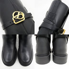 Christian Dior Empreinte Ankle BOOT Boots 37 1 2 Black Leather — view 9