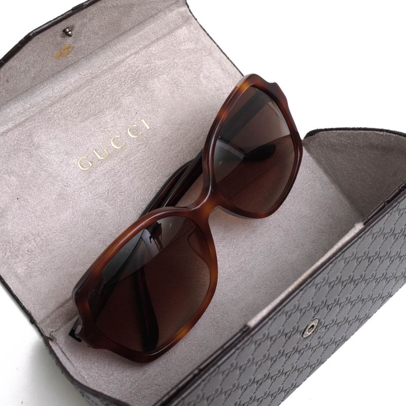 Gucci Sunglasses Glasses Women Acetate Dark Brown GG3595 — view 9