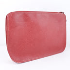 Dior Leather Red Clutch Bag — view 3