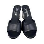 Chanel Mule Sandals Mirror Heel 94305 36 1 2 Size Coco Mark — view 3