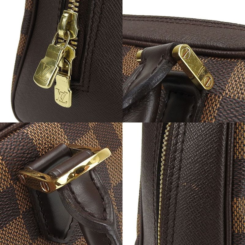 Louis Vuitton Handbag Brera Damier Ebene Goldhardware Leather Everyday — view 5