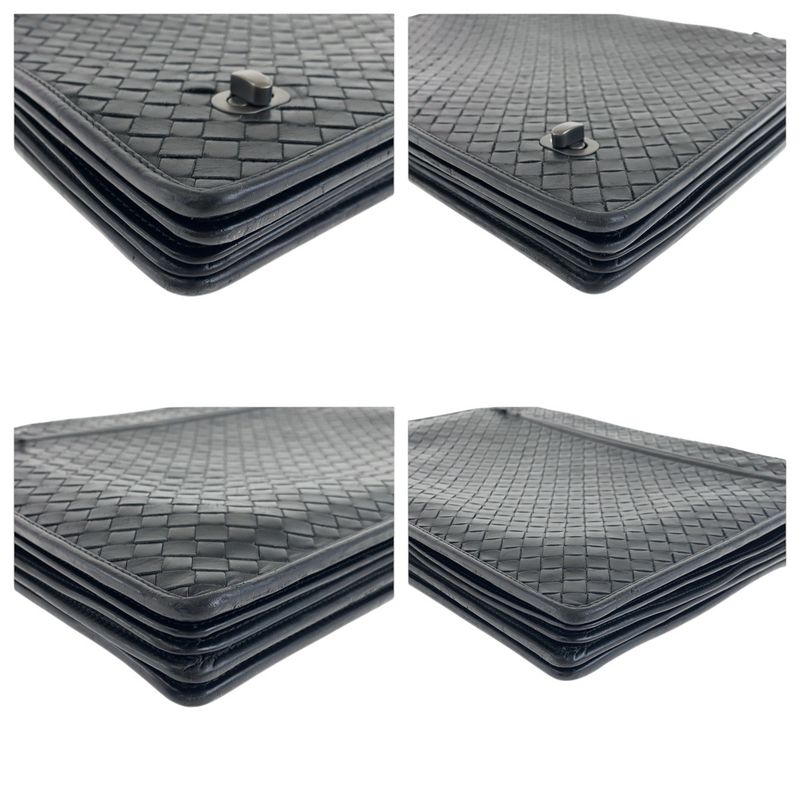 Bottega Veneta Intrecciato Black Gunmetal Hardware Leather — view 6