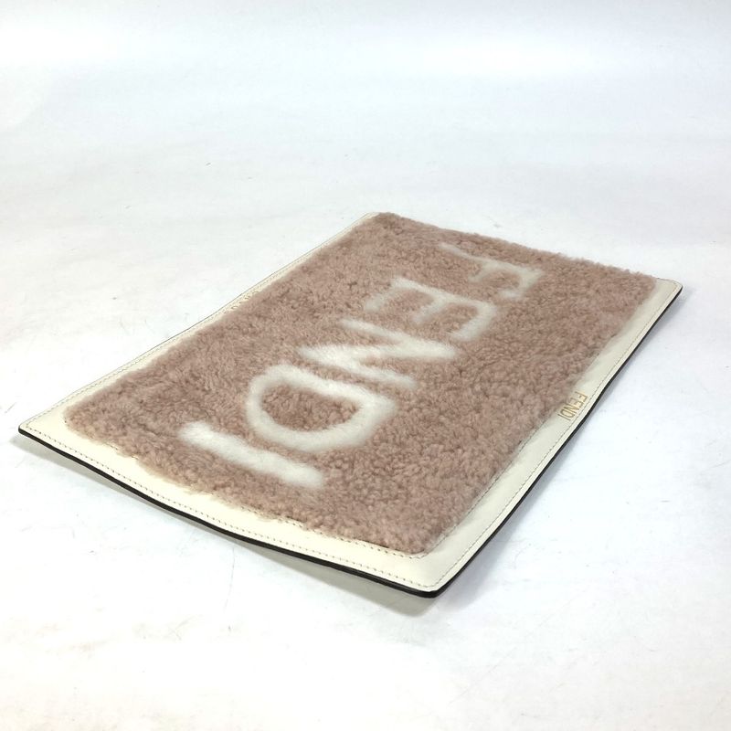 Fendi Miscellaneous Goods Logo PC Cover IPAD 7 Ar921 Leather Pink — view 3