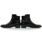 Hermes Short Boots Black Silver Hardware Kelly — view 4